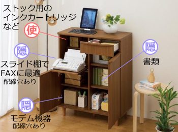 FAX���g���Ƃ��́A�X���C�h�������o���āB�i�N���b�N�Ŋg��\���j